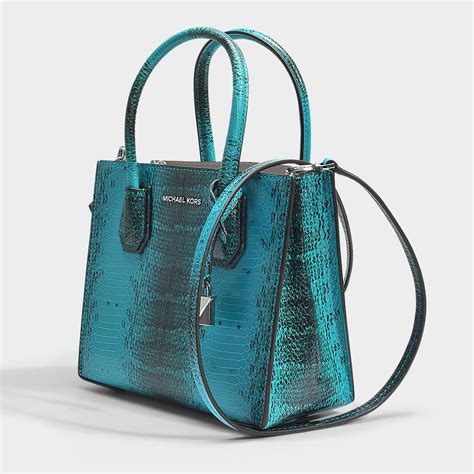 michael kors mercer blue bag|Michael Kors mercer bag review.